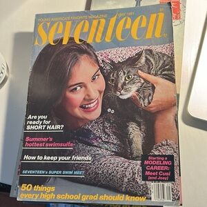 Vintage 80’s Seventeen Magazine - May 81 issue